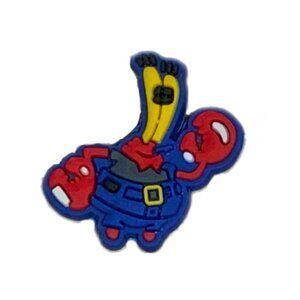 SpongeBob Mr Krabs Croc Charm Crab Crabby Blue Red Yellow Squarepants
